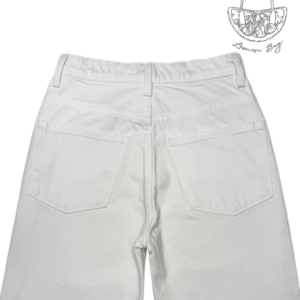 J Brand / High Rise Wide Cropped Jeans / Size 24 / White - Picture 6 of 7